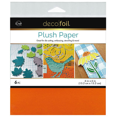 Deco Foil Flock Transfer Sheets, Orange Glow –