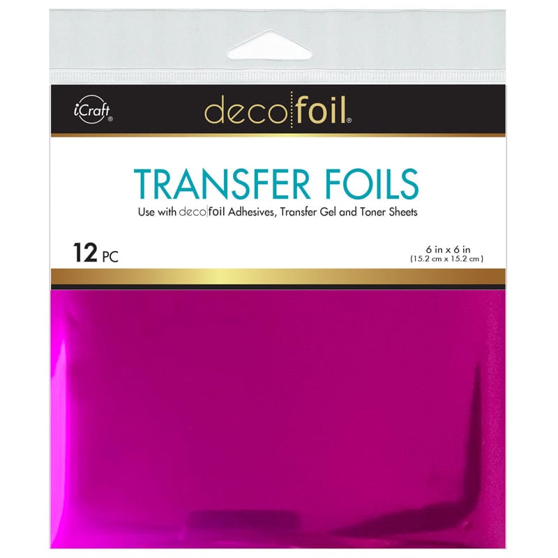 Therm O Web Deco Foil Transfer Sheets 6 in x 6 in (12 sheets) - Berry Crush 5710