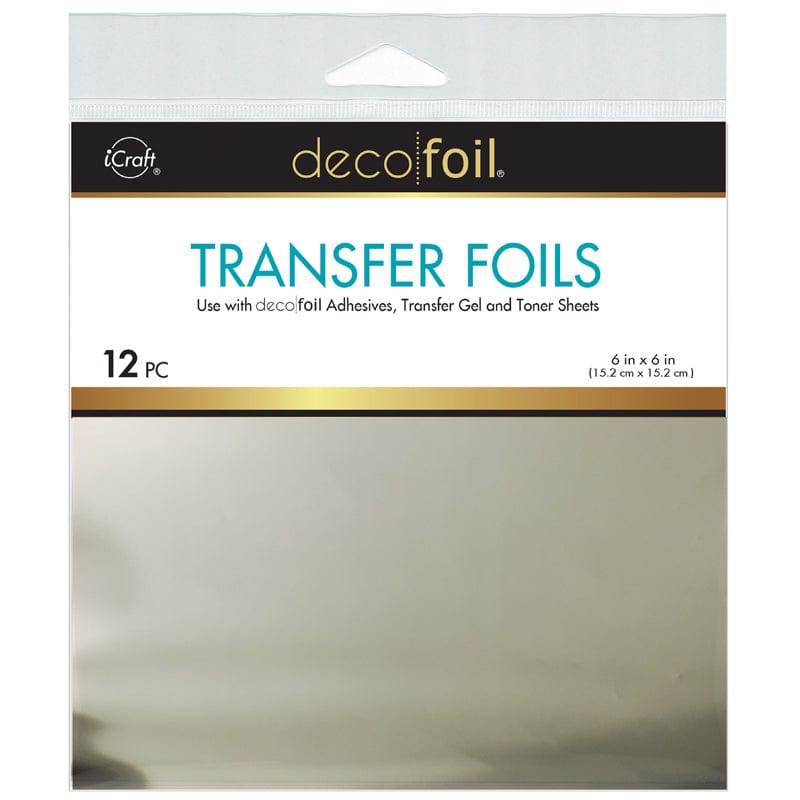 Therm O Web Deco Foil Transfer Sheets 6 in x 6 in (12 sheets) - Birch 5698