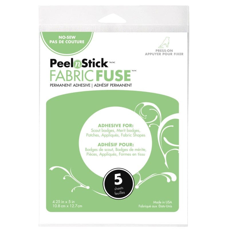 Therm O Web HeatnBond Fabric Fuse PeelnStick Adhesive Sheet 4.25 in x 5 in, 5 pack 3344