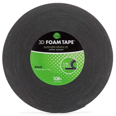 3D Foam Squares Combo Pack 440/Pkg-White