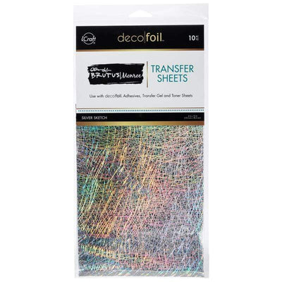 Deconicer 100 Pieces Silver Leaf Sheets.Metallic Foil Sheets