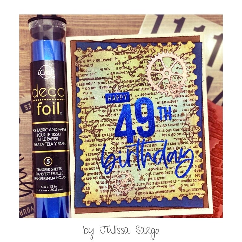 Just Numbers} Deco Foil Adhesive Transfers by Unity - Unity Stamp Company