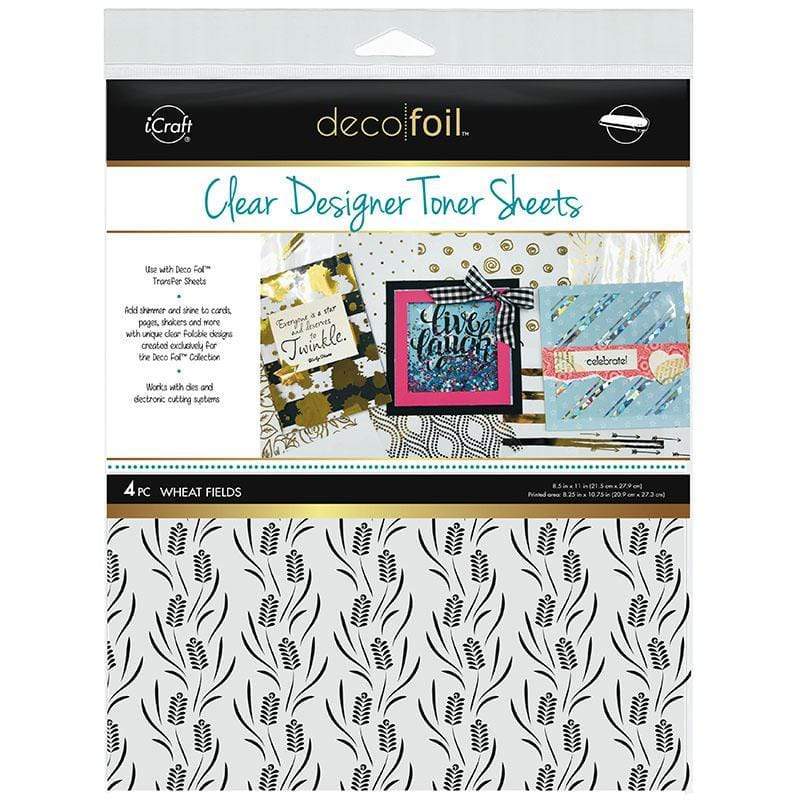 Deco Foil Clear Designer Toner Sheets Wheat Fields thermoweb