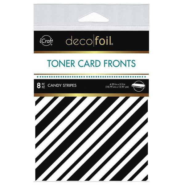 Deco Foil Toner Card Fronts - Candy Stripes