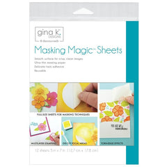 Gina K. Designs for Therm O Web 18123 Masking Magic Sheets, 5 x 7, White  12 Count