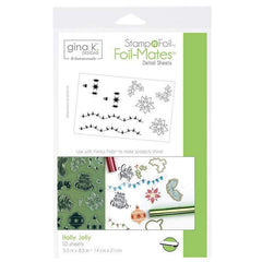 Gina K. Designs StampnFoil Stamp Set, Holly Jolly