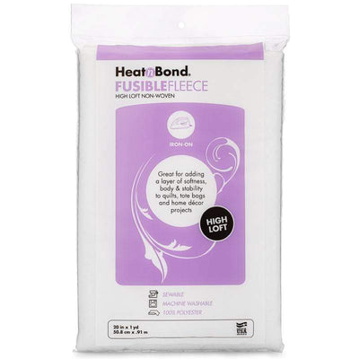 HeatnBond Heavy Weight Non-Woven Fusible Pack, White 20 in x 1yd –