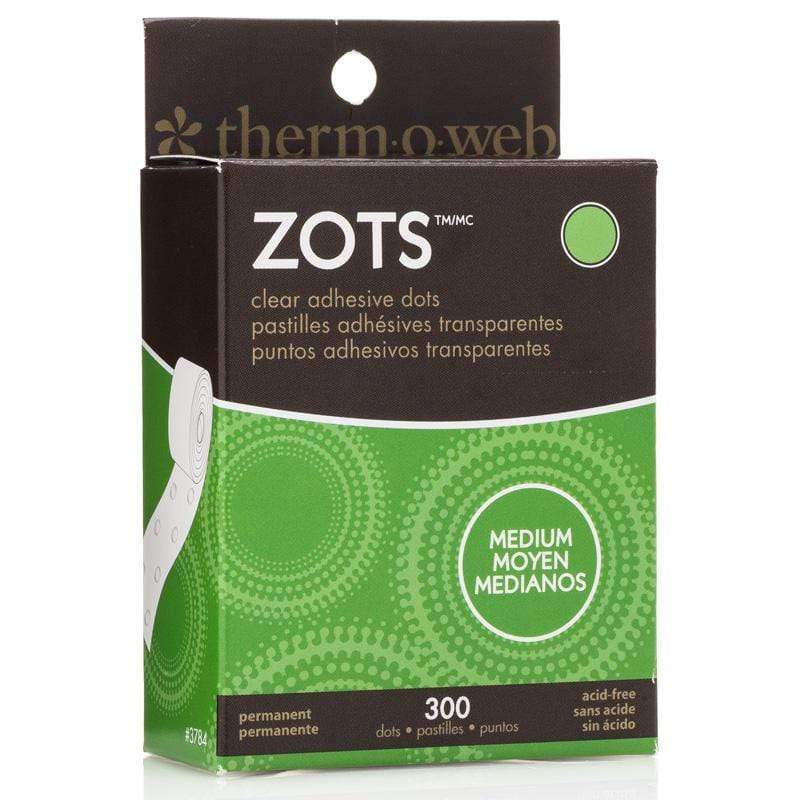 Zots Singles Clear Adhesive Dots 3d .5X.125 Thick-125 Count, Multipack Of  4